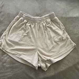 Cotton On Cream Athletic Shorts Relaxed Fit